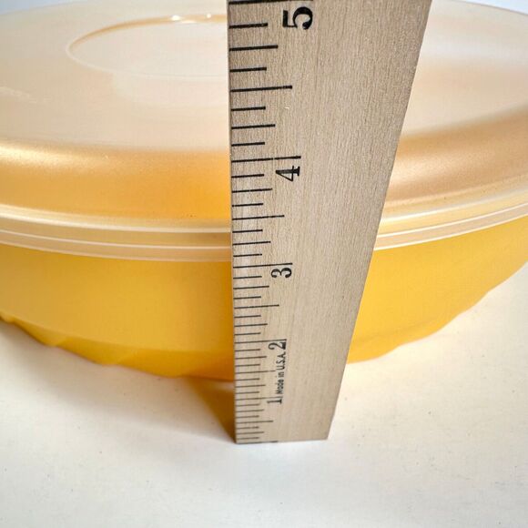 Yellow/Gold PackerWare Round Container with Lid Inner Bowl for Dip with lid - Picture 9 of 9